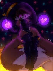 halloween, 2_tails, anthro, ass, brown_body