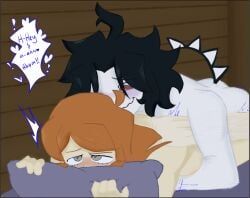 original_character, two_time, forsaken_(roblox), blush, fanfic_art