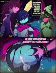 black_heart, kris_dreemurr, ralsei, susie_(deltarune), deltarune