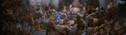 ahsoka_tano, aurra_sing, bib_fortuna, boba_fett, dengar