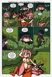 amy_rose, sticks_the_badger, sega, sonic_(series), sonic_boom