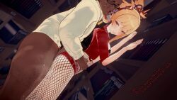 yoimiya_(genshin_impact), blacked, genshin_impact, 1boy, 1girls