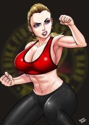 tory_nichols, cobra_kai, tora_tora, 1girls, abs