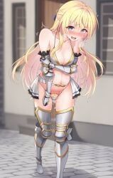 priestess_(goblin_slayer), goblin_slayer, 1girls, armor, bikini_armor