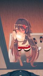 hu_tao_(genshin_impact), genshin_impact, 1boy, 1girls, black_fingernails