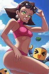servbot, tron_bonne, mega_man, mega_man_legends, 1girls