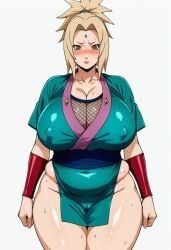 tsunade, tsunade_(naruto), young_tsunade, alternate_costume, belly_overhang