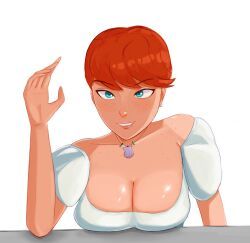 ondine_(miraculous_ladybug), miraculous_ladybug, sosnikom, boobs, dress