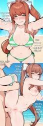 cristiano_ronaldo, mc_(doki_doki_literature_club!), monika_(doki_doki_literature_club), doki_doki_literature_club, socially_done_(artist)