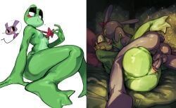jax_(the_amazing_digital_circus), ribbit_(the_amazing_digital_circus), the_amazing_digital_circus, doppel, 1boy