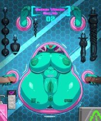 original, f.b.w, 1girl, anal_beads, breasts