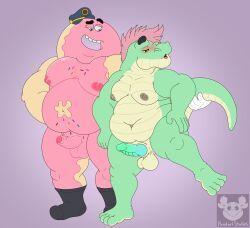 doughnut_sheriff, vic_(victorystarz), cartoon_network, the_amazing_world_of_gumball, alligator
