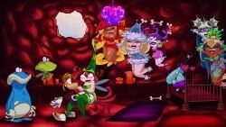 annetta_fish_(rayman), betilla_(rayman), edith_up_(rayman), globox, helena_handbasket_(rayman)