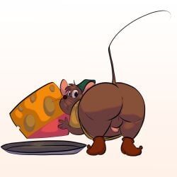 gus_(cinderella), disney, r4c00n, anthro, balls