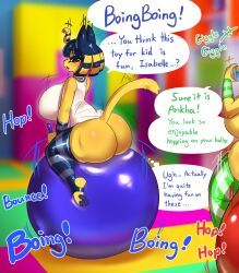ankha, ankha_(animal_crossing), isabelle_(animal_crossing), animal_crossing, nintendo