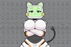 pur_03, fuch_animations, breasts, cat_robot, charger_tail