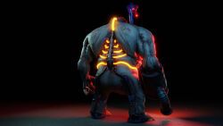 doom_eternal, przygody_reksia, anthro, claws, cybernetics