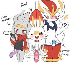 aceburn, cinderace, generation_8_pokemon, hibanny, pokemon_(species)