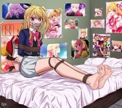 hoshino_ruby, oshi_no_ko, shadow-xcp, 1girls, arms_tied