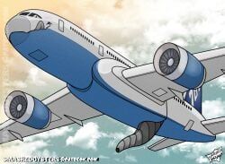 boeing, smashed_(artist), aircraft, airplane, blush