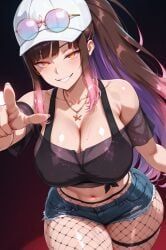 hana_yomeguri, 1female, _butt, bare_shoulders, baseball_cap