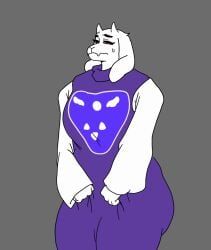 toriel, undertale_(series), pale_ssnake, anthro, big_ass