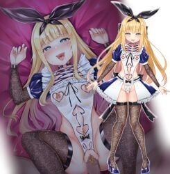 mononobe_alice, nijisanji, ishi_no_shita, 1girl, ahegao