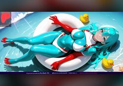 kuriboh_ex_(artist), 1girls, beach, big_breasts, bikini