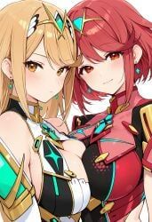 mythra, mythra_(xenoblade), pyra, pyra_(xenoblade), xenoblade_(series)