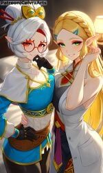 princess_zelda, princess_zelda_(cosplay), purah, purah_(age_of_calamity), purah_(cosplay)