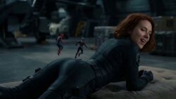 ant-man, black_widow_(marvel), spider-man, giantess