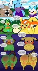 calvin_(tepigfan101), casey_(tepigfan101), dewott, generation_1_pokemon, generation_4_pokemon