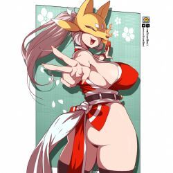 mai_shiranui_(cosplay), sakuyamon, bandai_namco, digimon, king_of_fighters