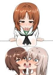 itsumi_erika, nishizumi_maho, nishizumi_miho, girls_und_panzer, chaarai