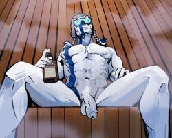 finland_(countryhumans), countryhumans, citrioli, 1boy, abs