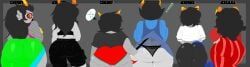 aradia_megido, feferi_peixes, kanaya_maryam, nepeta_leijon, terezi_pyrope