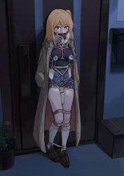 hoshino_ruby, oshi_no_ko, impactinjury, ball_gag, blonde_hair