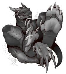 gigren_(artist), kredri, 2boys, 5_toes, anthro