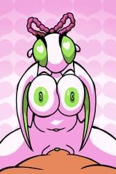 mantis_(deltarune), deltarune, deltarune_chapter_5, areolae, big_breasts
