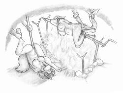mythology, meowmere, all_the_way_through, ankles_tied, anthro