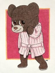 build-a-bear, anthro, bent_arm, brown_body, brown_eyes