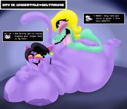 bratty_(undertale), catty_cattenheimer, undertale_(series), crazy_8_animations, alligator
