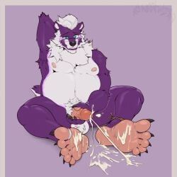 canid_kaiba, 5_fingers, 5_toes, anthro, armpit_hair