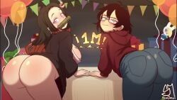 kamado_nezuko, original_character, semifemboi_(semidraws), demon_slayer, kimetsu_no_yaiba