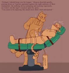 anthro, aroused, bdsm, blush, bondage