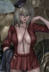 itsumi_erika, girls_und_panzer, takefu_jiin, takehuxi, angry