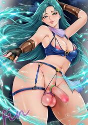 aqua_eyes, aqua_hair, big_penis, dickgirl, dickgirl_only