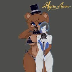 demi_(subverse), freddy_(fnaf), freddy_fazbear, fredina, fredina_(cally3d)