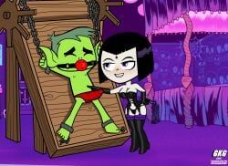 beast_boy, garfield_logan, rachel_roth, raven_(dc), cartoon_network