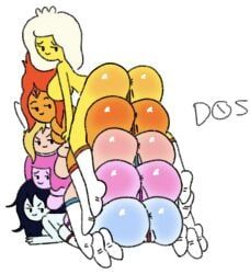 breakfast_princess, fionna_campbell, fionna_the_human_girl, flame_princess, marceline